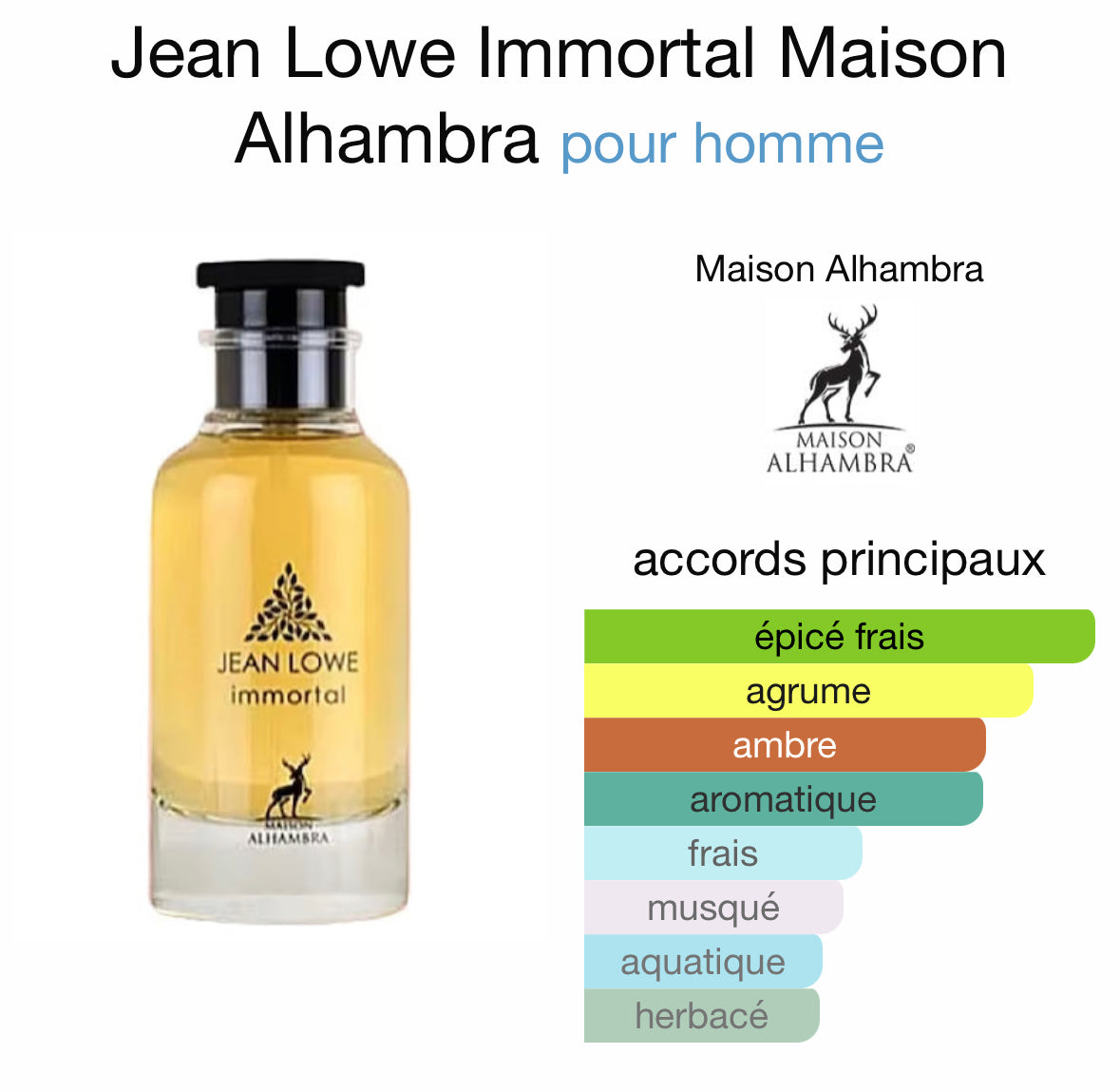 Immortel Jean lowe - Alhambra Marachi.fr