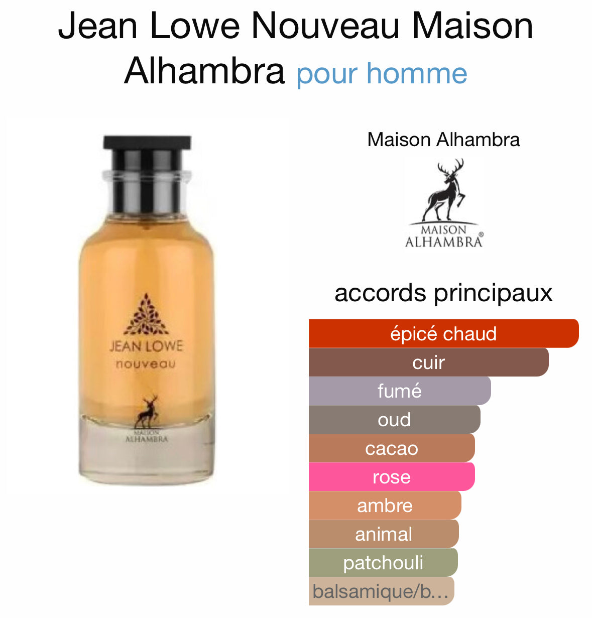 Jean Lowe Nouveau (fraiche) – Maison Alhambra Marachi.fr