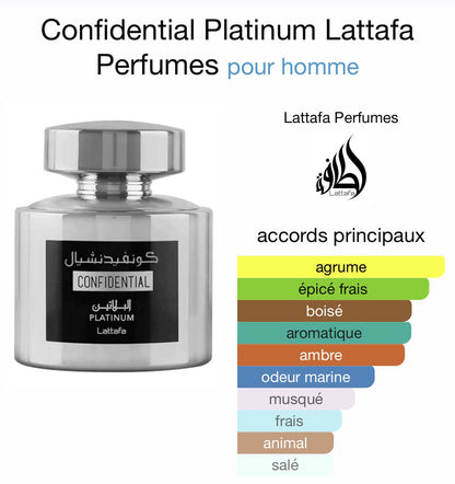 Confidential Platinum – Lattafa Perfumes Marachi.fr